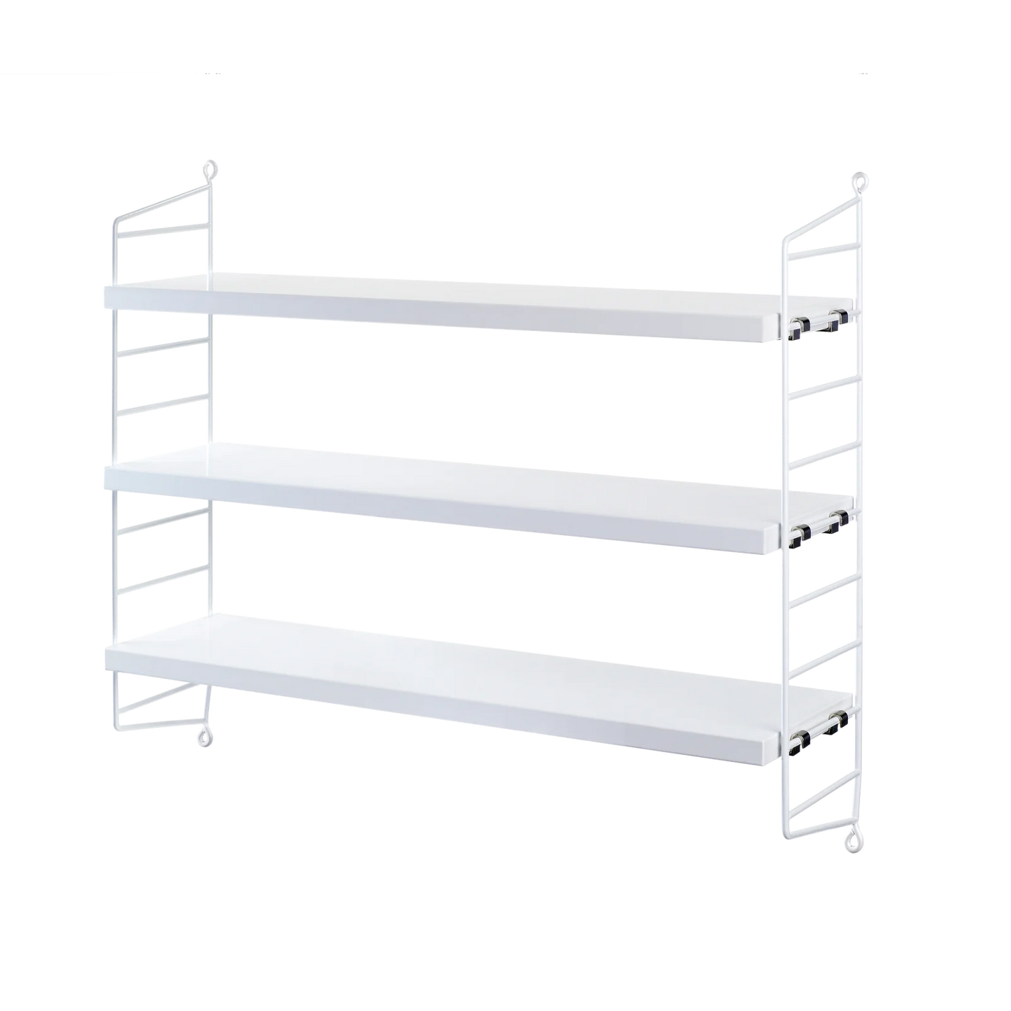 Hylle - pocket 60x15xh50 hvit/eik