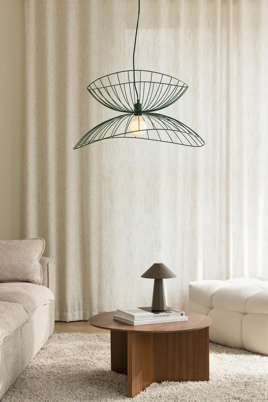 Portable table lamp Cannes IP44 – Mocha