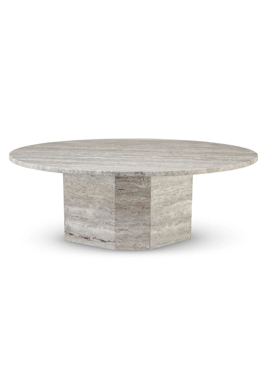 LAGO | Travertine Silver, Coffee table