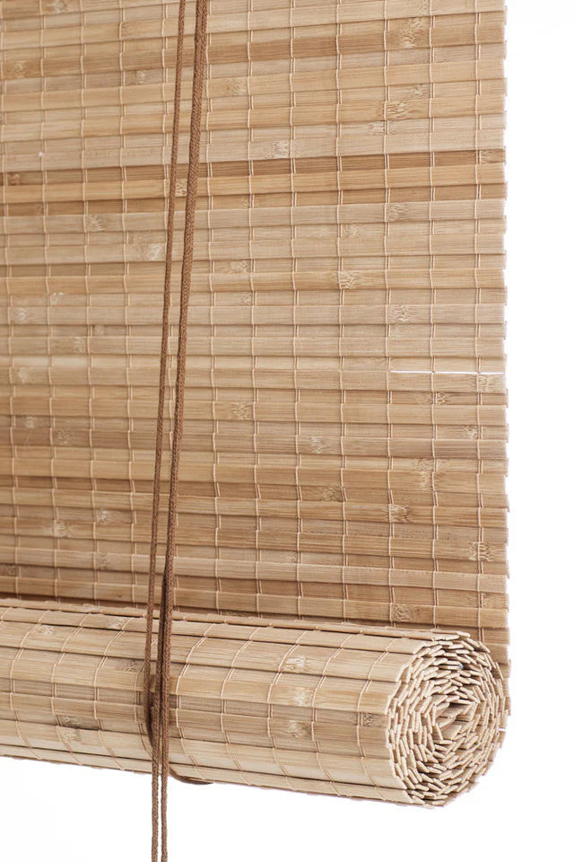 Rullegardin - Brun Heldekkende Bambus