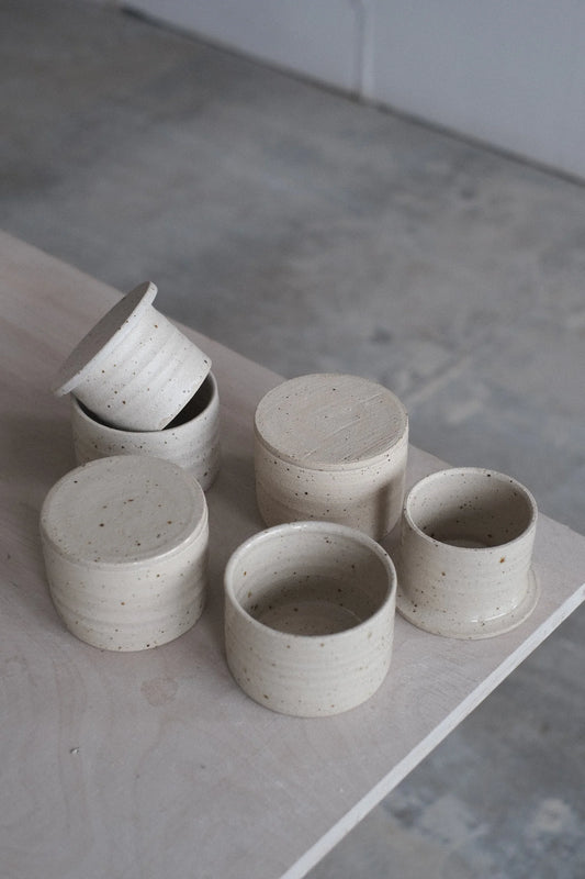 Franske smørkrukke, Glassert